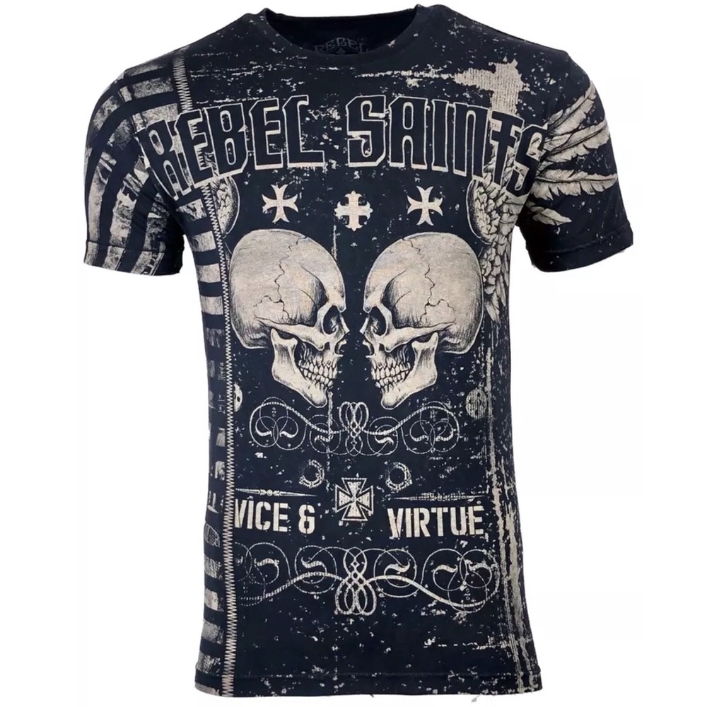 Rebel Saints by Affliction Men's T-shirt GARAGE